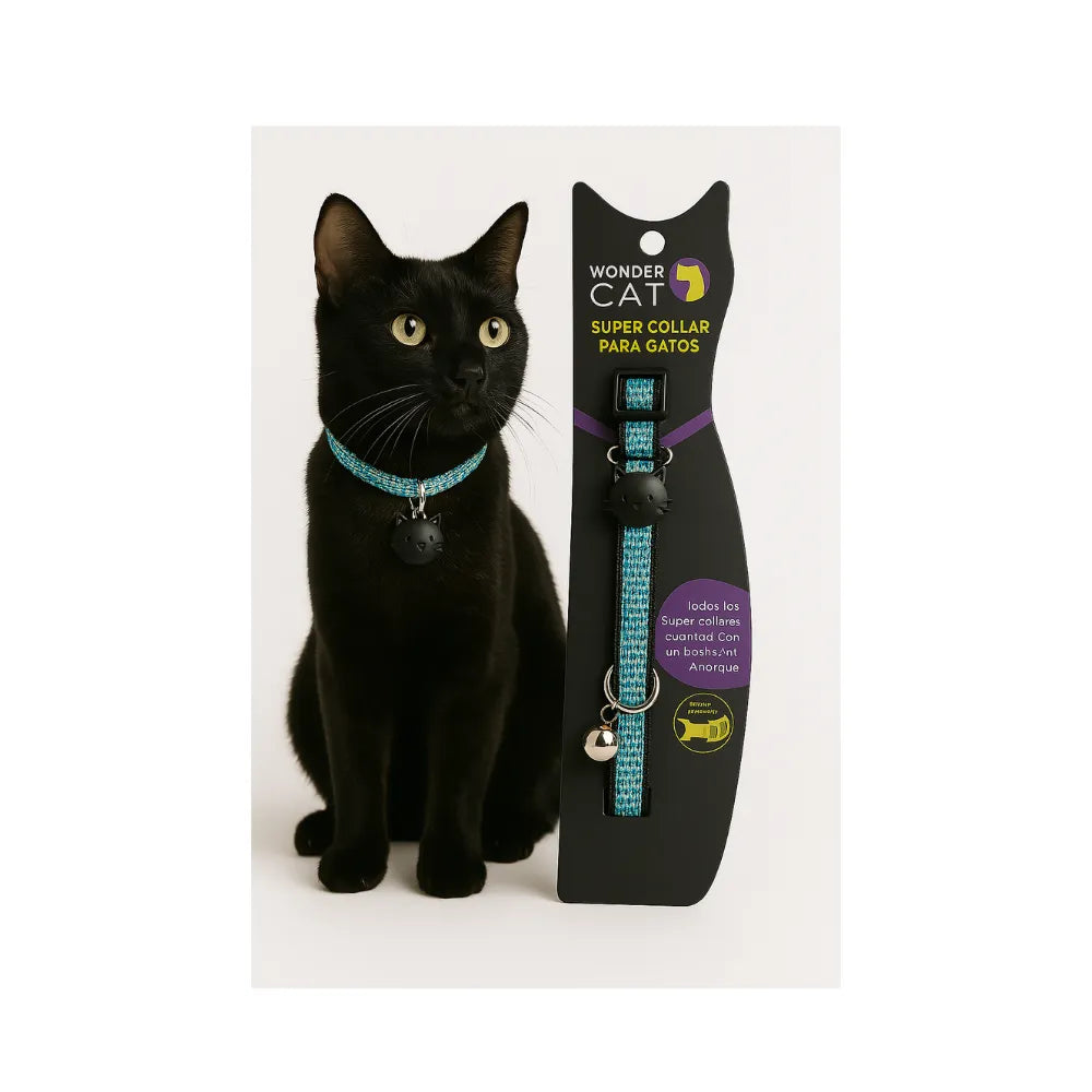 WONDER CAT - COLLAR SEGURO ANTIAHORQUE REFLECTANTE (VM007)