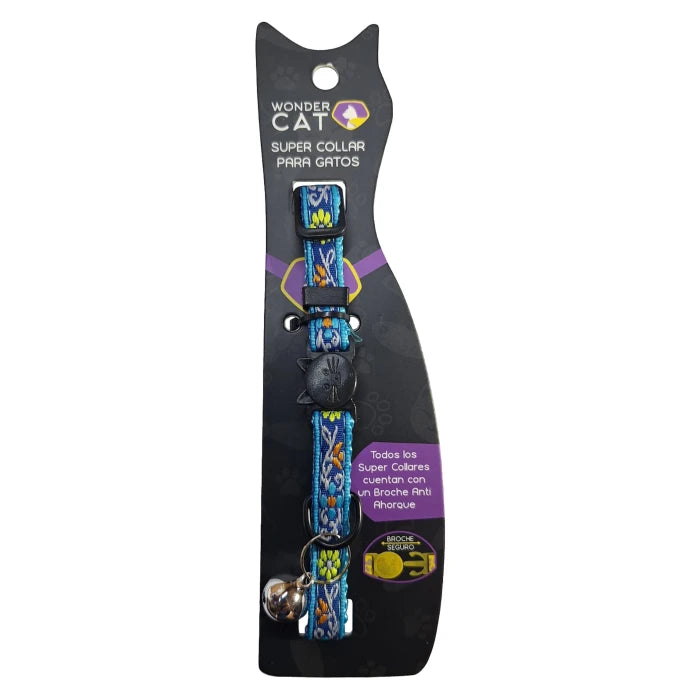 WONDER CAT - COLLAR SEGURO ANTIAHORQUE FLOR HOJAS (VM019) - Imagen 2