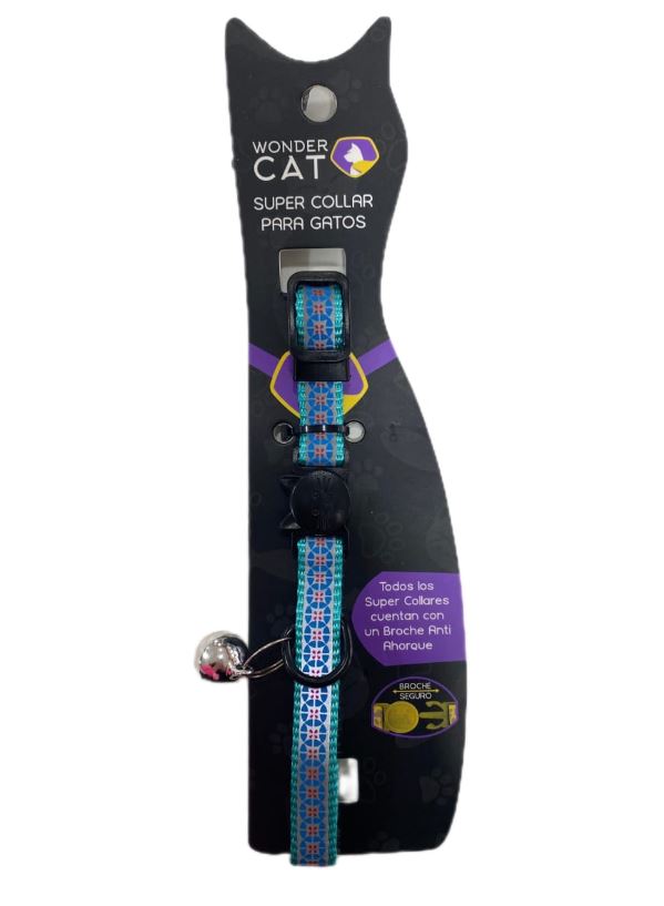 WONDER CAT - COLLAR SEGURO ANTIAHORQUE HOJAS (VM033)