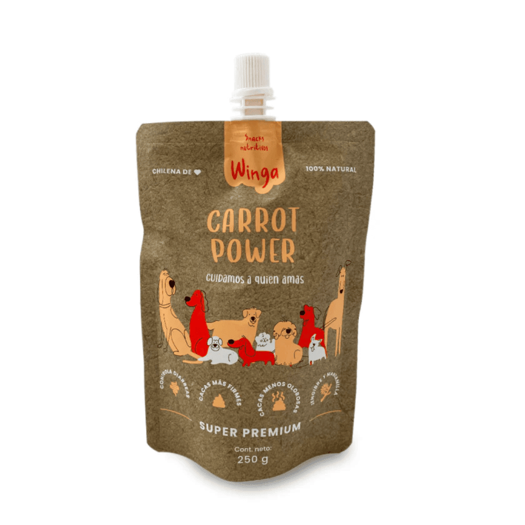 WINGA - CARROT POWER PERRO 250 GR (WG59004)